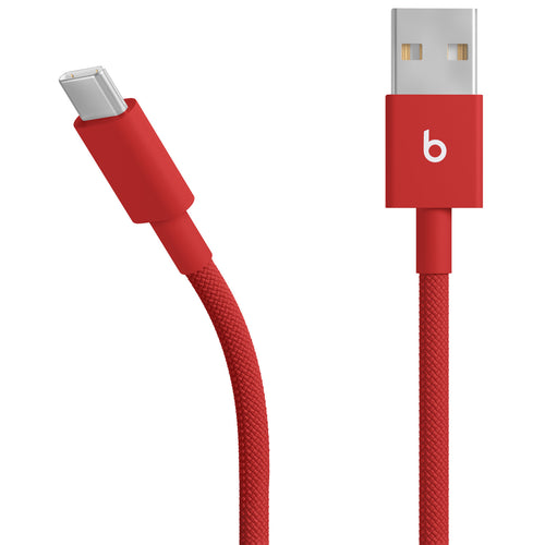 Beats   USB-A to USB-C Woven Cable (1.5 m) - Rapid Red