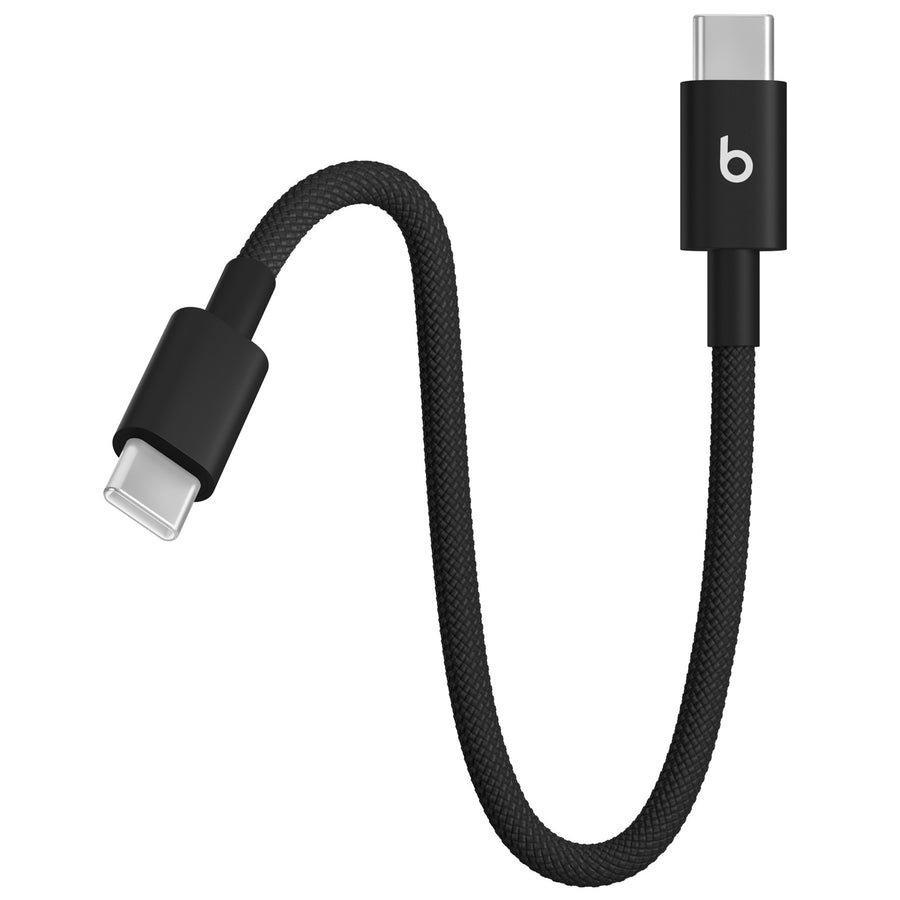 Beats USB-C to USB-C Woven Short Cable (20 cm) - Bolt Black