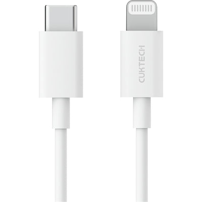 CUKTECH 1m USB-C to Lightning  Charge Cable - White -
