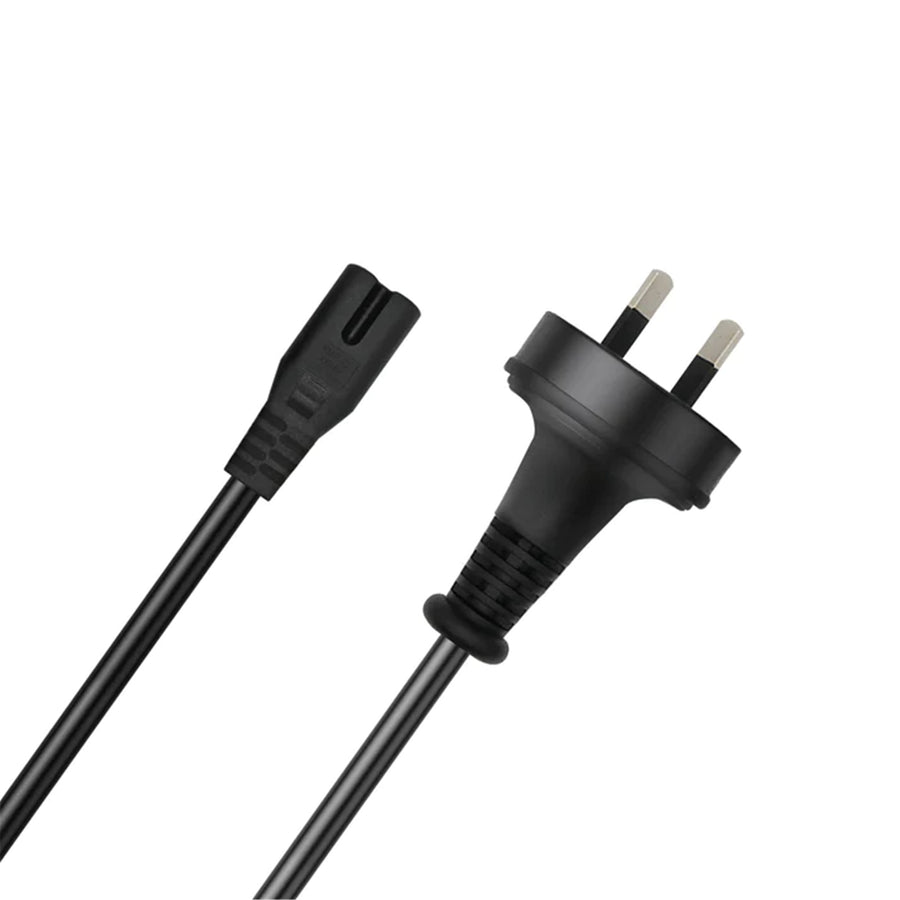 Cruxtec 2Pin Male to IEC-C7 Female Power Cable - 2m - SAA Approved - AU/NZ