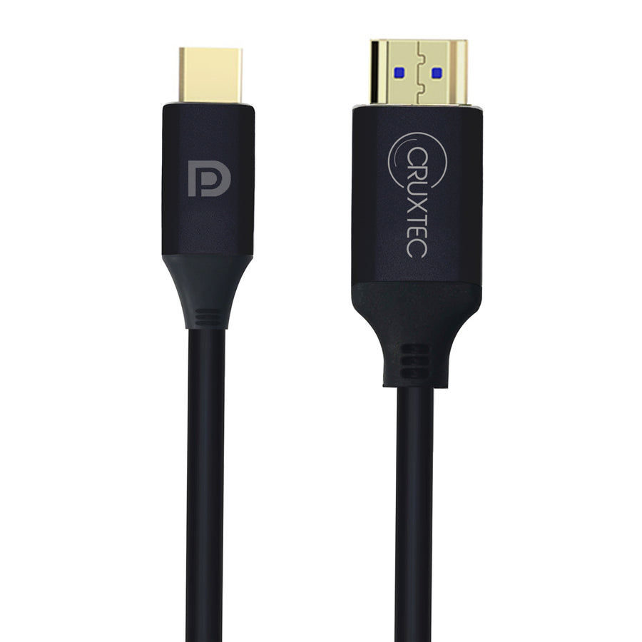 Cruxtec 2m Mini DisplayPort to HDMI Cable - 4K/30Hz