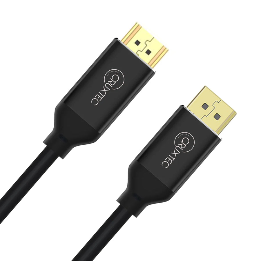 Cruxtec 2m DisplayPort 1.4 to HDMI Cable 48Gbps -  8K/60Hz & 4K/120Hz