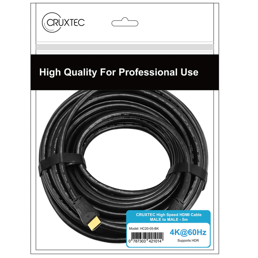 Cruxtec  5m  HDMI Cable 18Gbps Premium High Speed