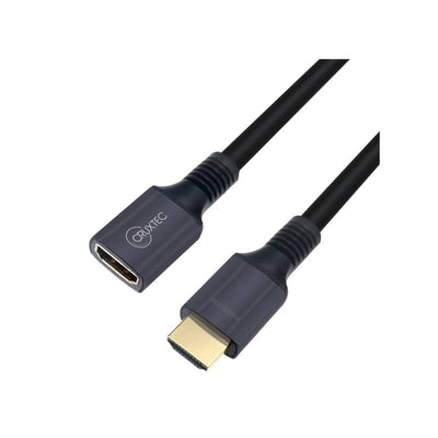 Cruxtec  50cm  HDMI Male to Female Extension Cable 48Gbps