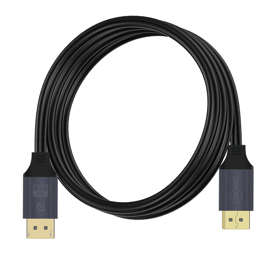 Cruxtec  2m  DisplayPort v2.1 Male to Male Cable