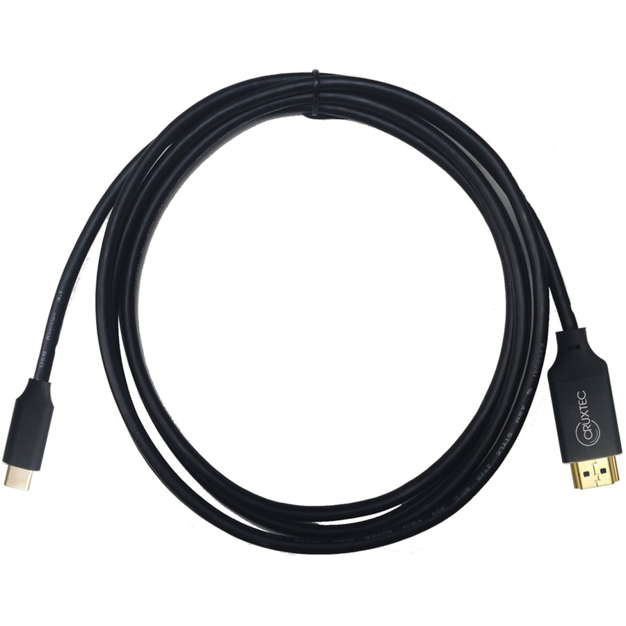 Cruxtec  2m  USB-C to HDMI Cable 18Gbps - 4K/60Hz & 2K/120Hz - HDR