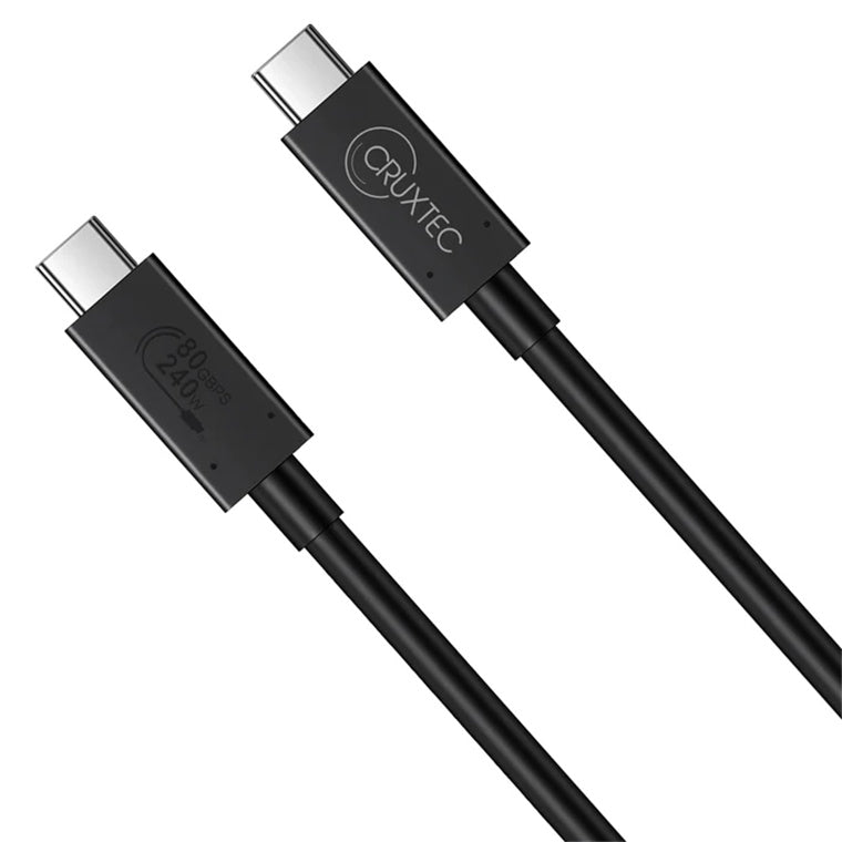 Cruxtec   1m 80Gbps USB4 USB-C to USB-C Cable