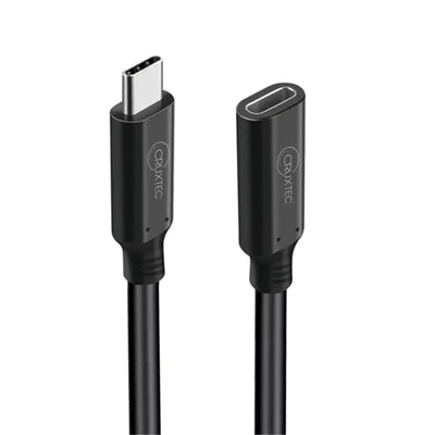 Cruxtec  50cm  USB-C Male to USB-C Female Extension Cable