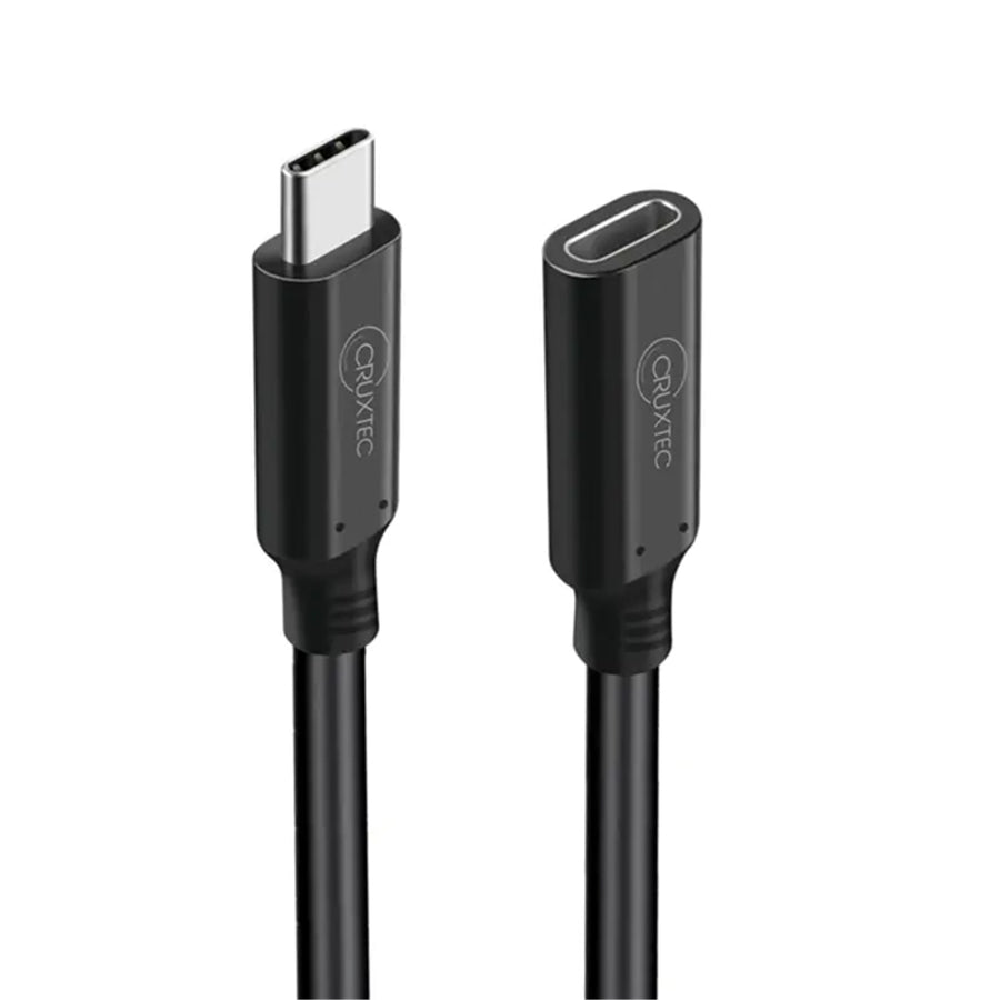 Cruxtec  50cm  USB-C Male to USB-C Female Extension Cable