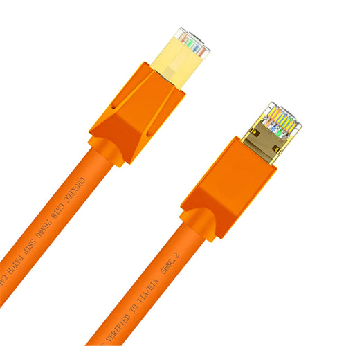 Cruxtec   Cat8 Ethernet Cable - 0.5m - Orange