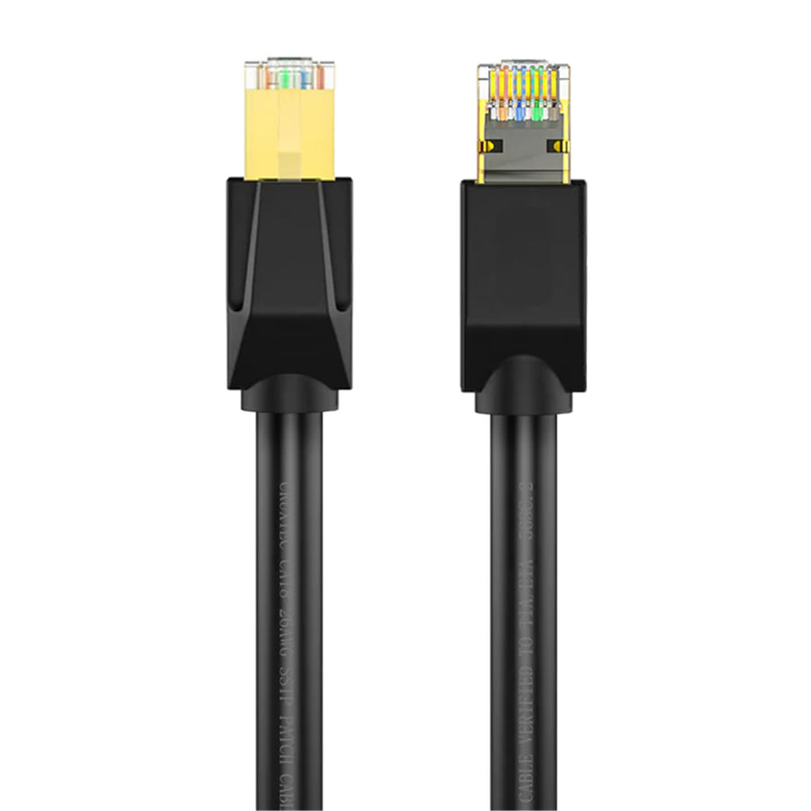 Cruxtec   Cat8 Ethernet Cable - 2m - Black