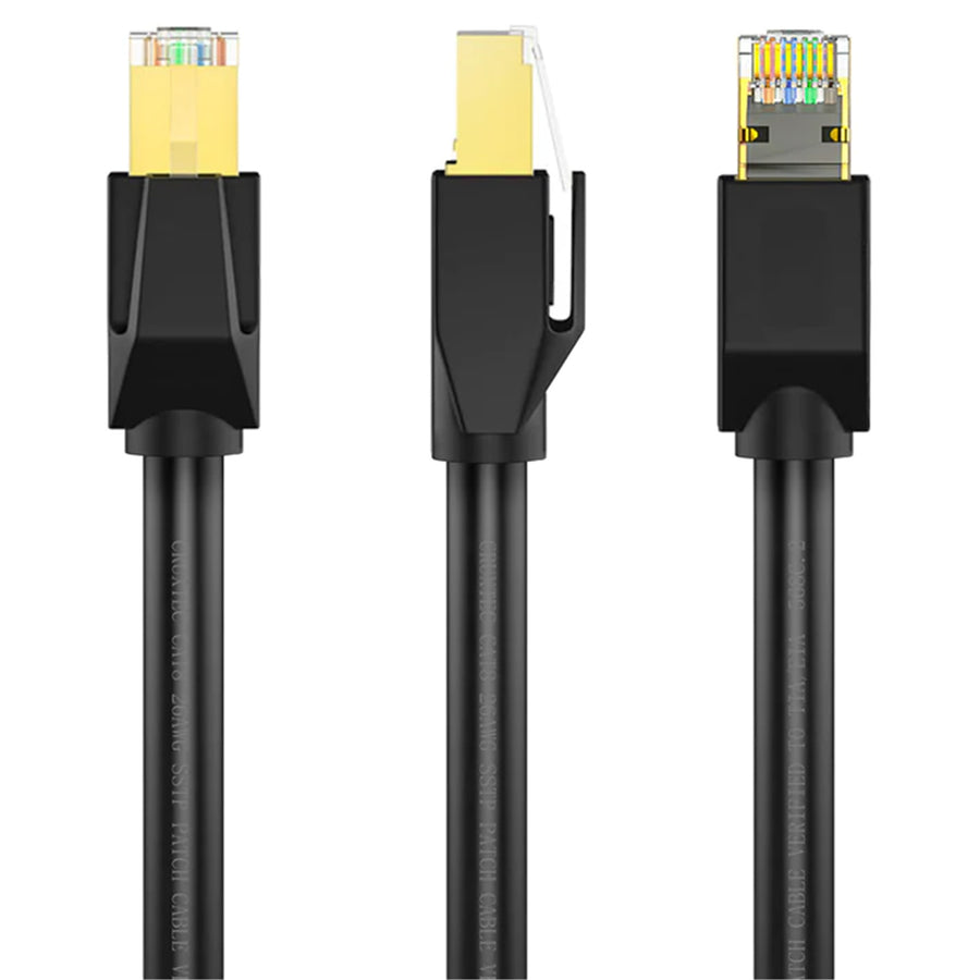 Cruxtec   Cat8 Ethernet Cable - 2m - Black