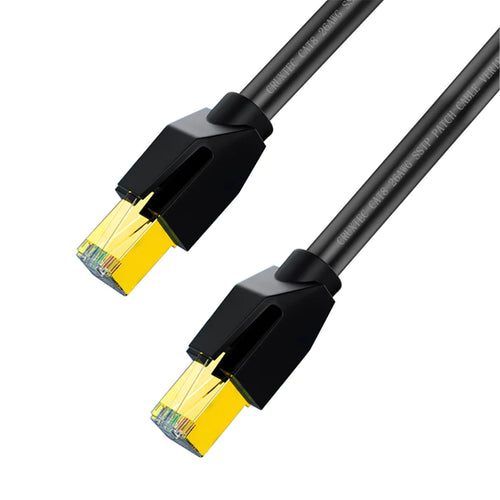Cruxtec   Cat8 Ethernet Cable - 15m - Black
