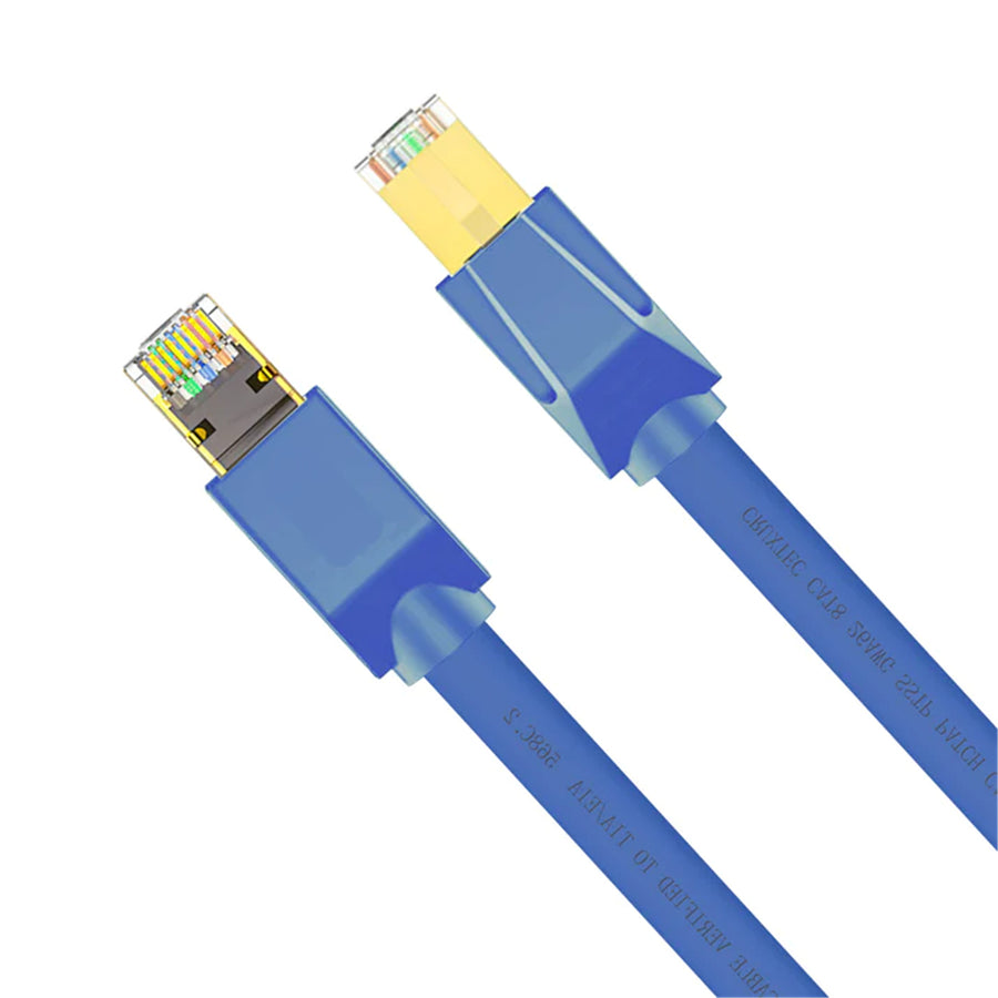 Cruxtec   Cat8 Ethernet Cable - 15m - Blue