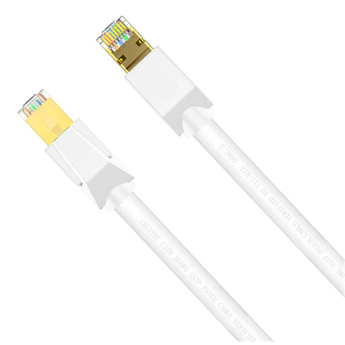 Cruxtec   Cat8 Ethernet Cable - 0.3m - White