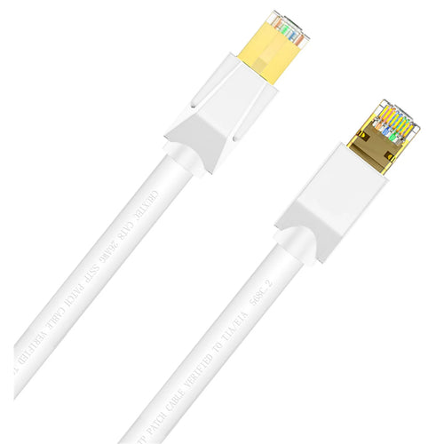 Cruxtec   Cat8 Ethernet Cable - 0.5m - White