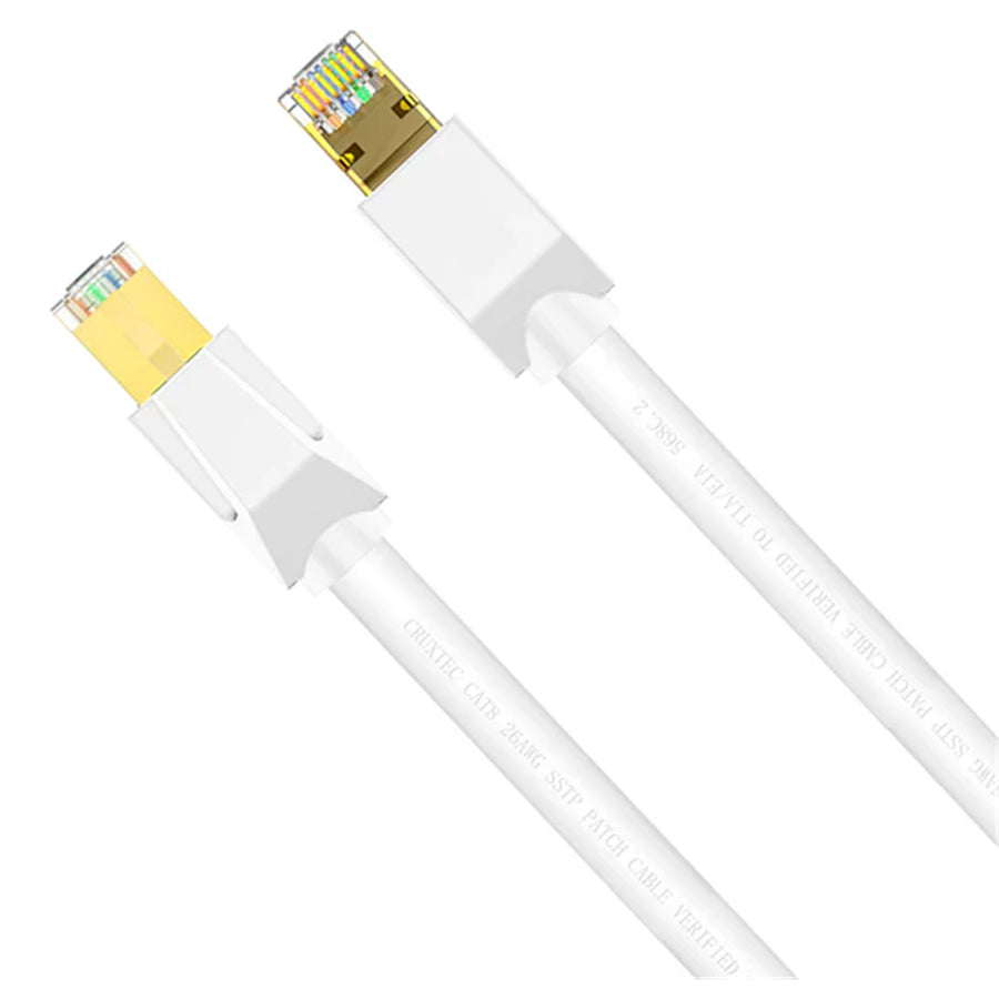 Cruxtec   Cat8 Ethernet Cable - 3m - White