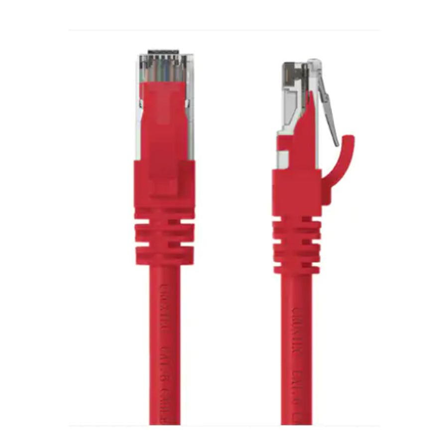 Cruxtec Cat6 Ethernet Cable - 20m - Red