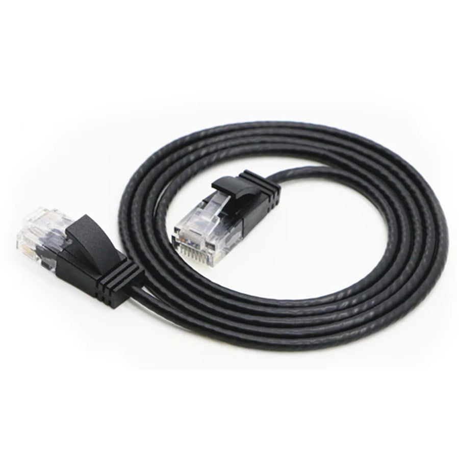 Cruxtec Cat6A Ultra Slim Ethernet Cable - 1.5m - Black