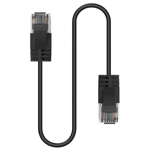 Cruxtec Cat6A Ultra Slim Ethernet Cable - 2m - Black