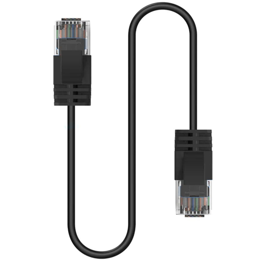 Cruxtec Cat6A Ultra Slim Ethernet Cable - 3m - Black