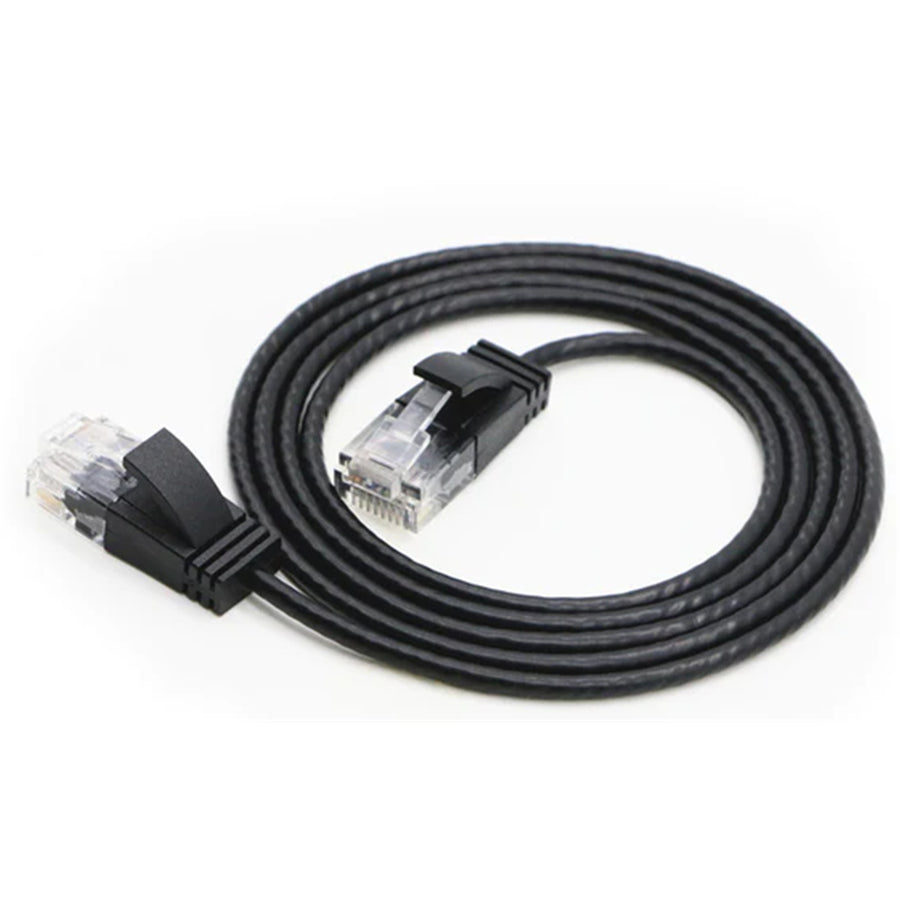 Cruxtec Cat6A Ultra Slim Ethernet Cable - 3m - Black