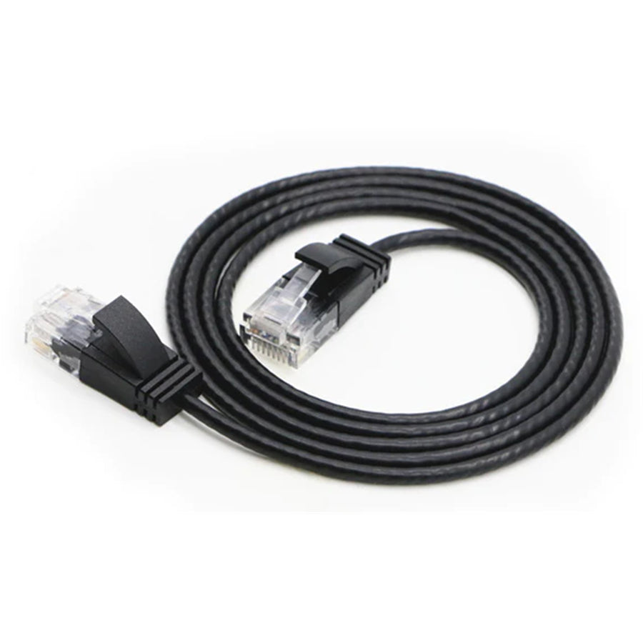 Cruxtec Cat6A Ultra Slim Ethernet Cable - 10m - Black