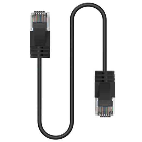 Cruxtec Cat6A Ultra Slim Ethernet Cable - 20m - Black