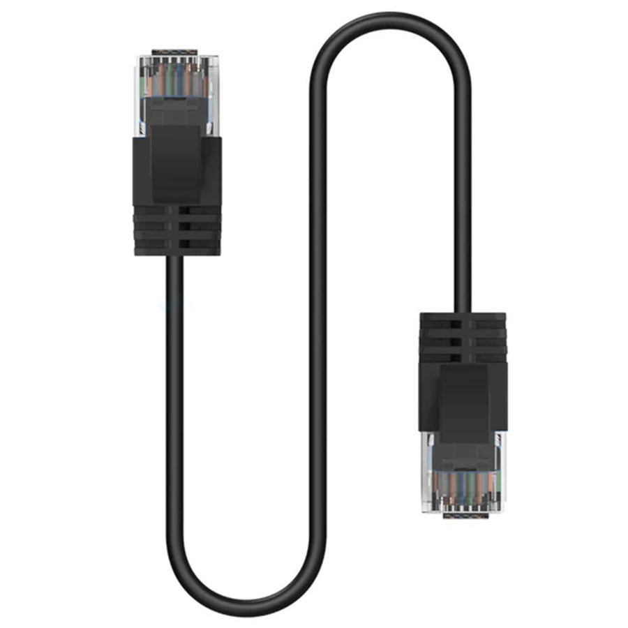Cruxtec Cat6A Ultra Slim Ethernet Cable - 20m - Black