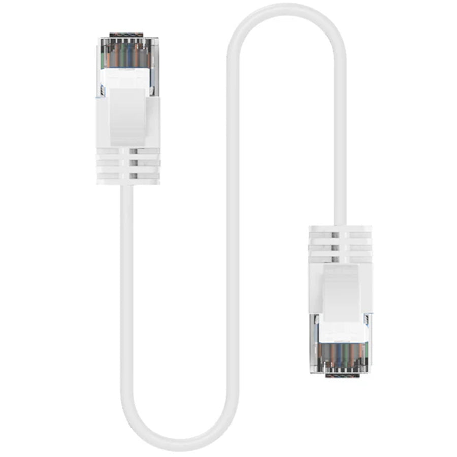Cruxtec Cat6A Ultra Slim Ethernet Cable - 1.5m - White