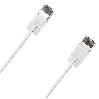 Cruxtec Cat6A Ultra Slim Ethernet Cable - 2m - White