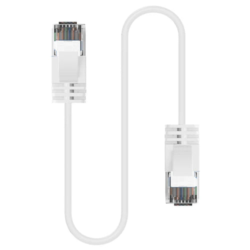 Cruxtec Cat6A Ultra Slim Ethernet Cable - 2m - White