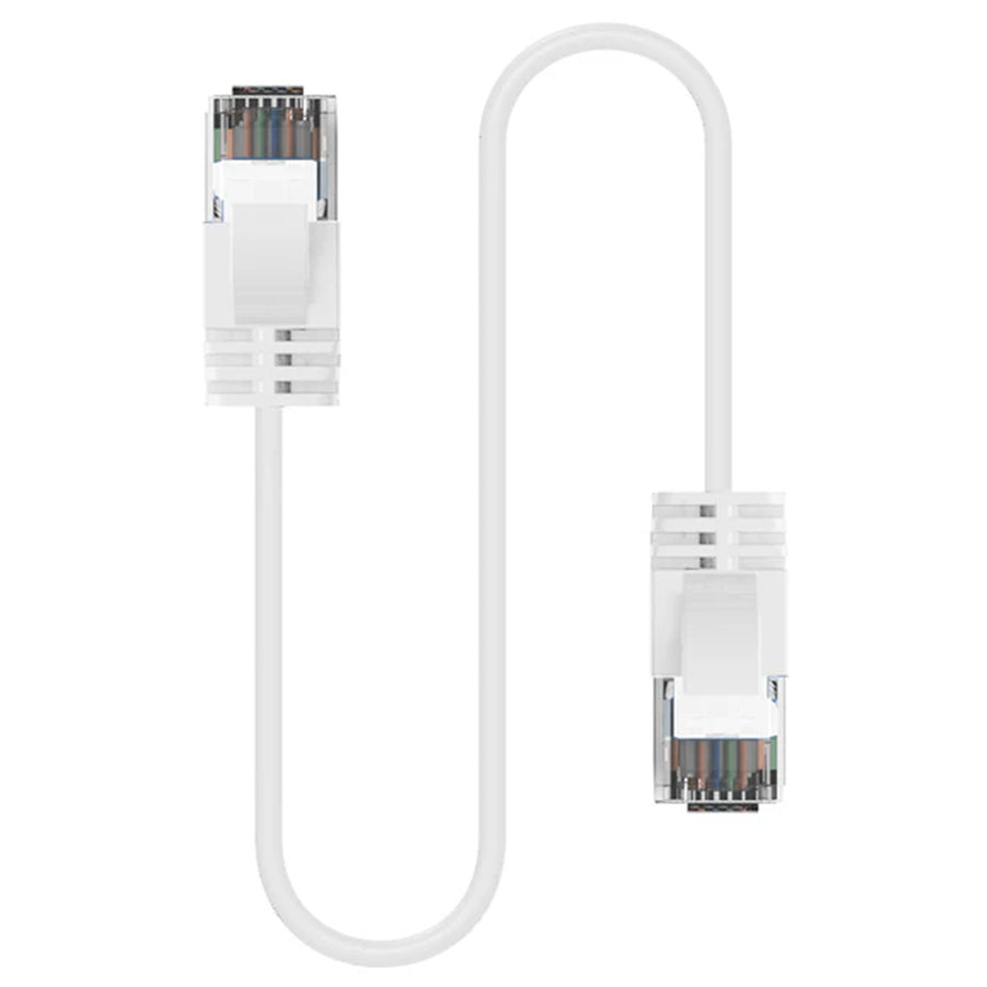 Cruxtec Cat6A Ultra Slim Ethernet Cable - 2m - White