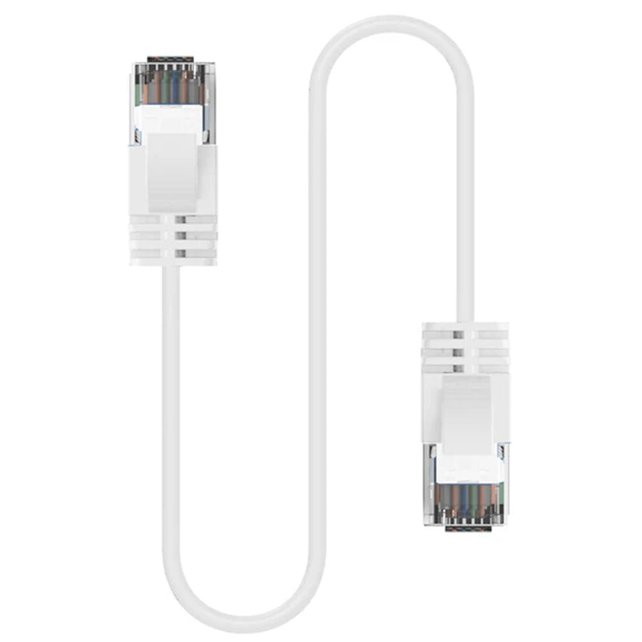 Cruxtec Cat6A Ultra Slim Ethernet Cable - 3m - White