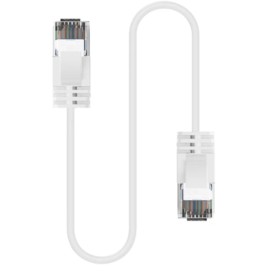 Cruxtec Cat6A Ultra Slim Ethernet Cable - 5m - White