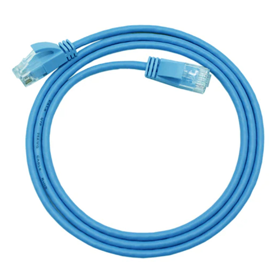Cruxtec Cat6A Ultra Slim Ethernet Cable - 50cm - Blue