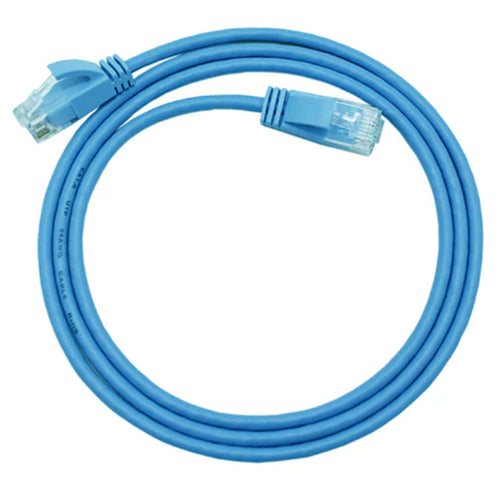 Cruxtec Cat6A Ultra Slim Ethernet Cable - 1m - Blue