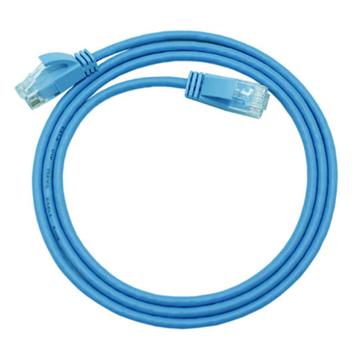 Cruxtec Cat6A Ultra Slim Ethernet Cable - 5m - Blue
