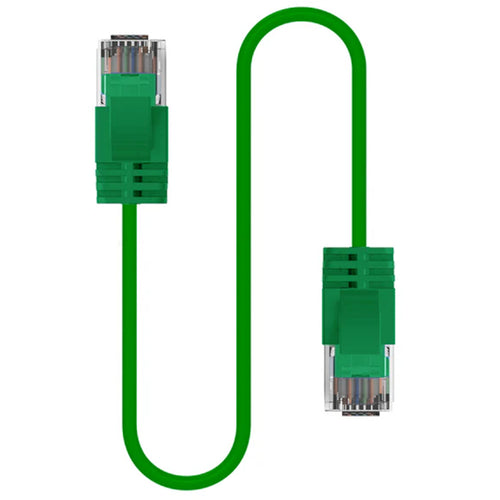 Cruxtec Cat6A Ultra Slim Ethernet Cable - 1m - Green