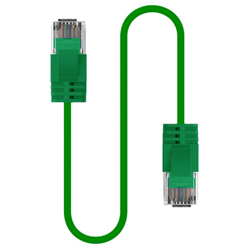 Cruxtec Cat6A Ultra Slim Ethernet Cable - 2m - Green
