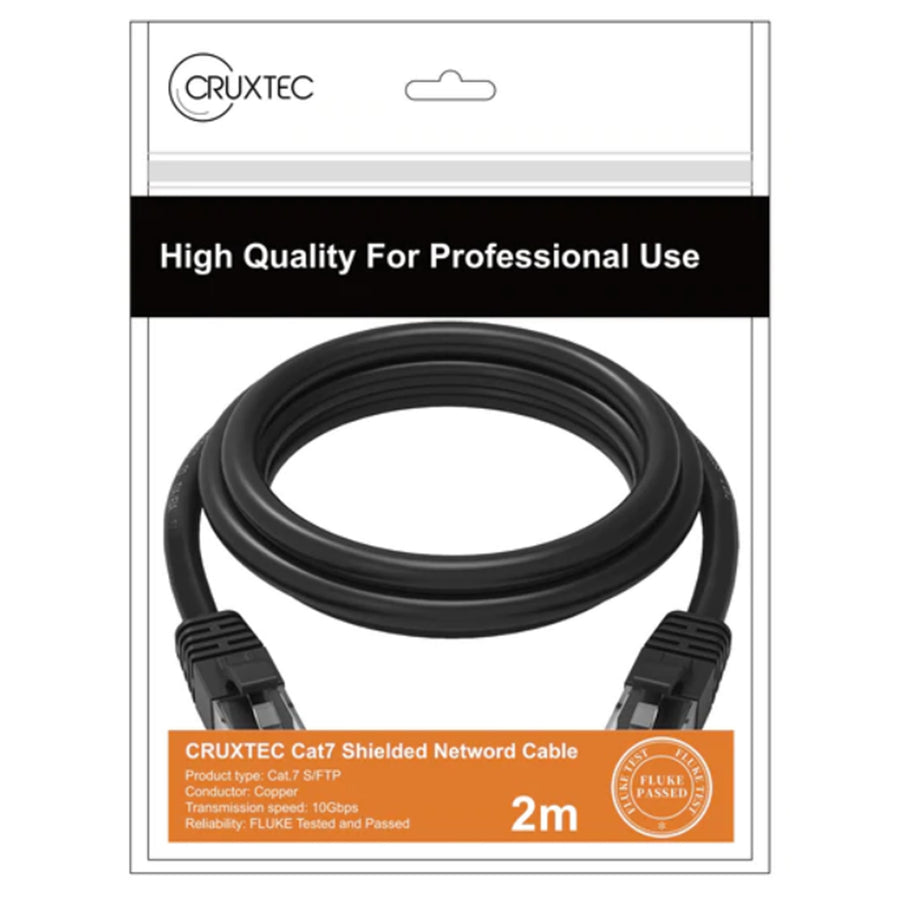 Cruxtec   Cat7 Ethernet Cable - 2m - Black