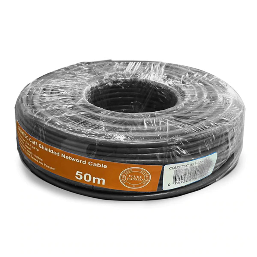 Cruxtec   Cat7 Ethernet Cable - 50m - Black