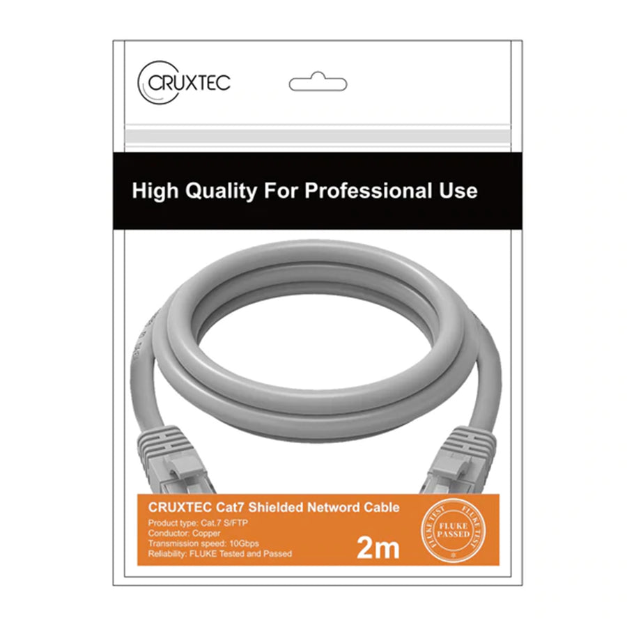 Cruxtec   Cat7 Ethernet Cable - 2m - Ivory