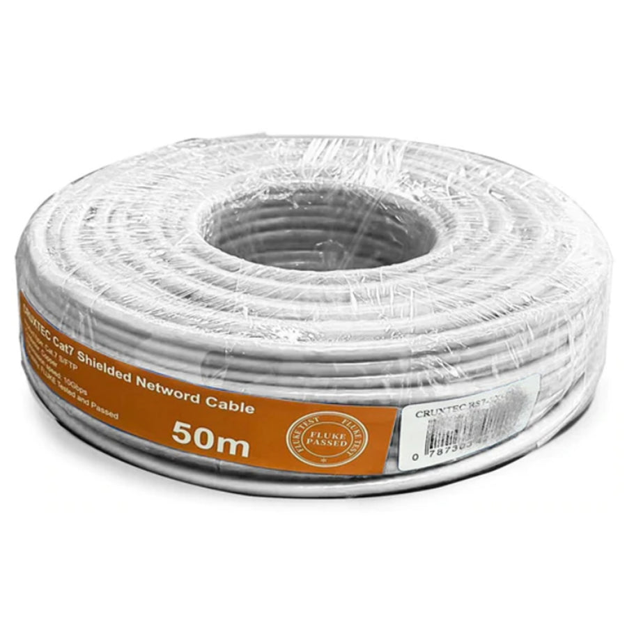Cruxtec   Cat7 Ethernet Cable - 50m - Ivory