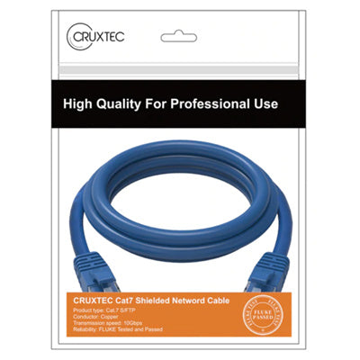 Cruxtec   Cat7 Ethernet Cable - 0.3m - Blue