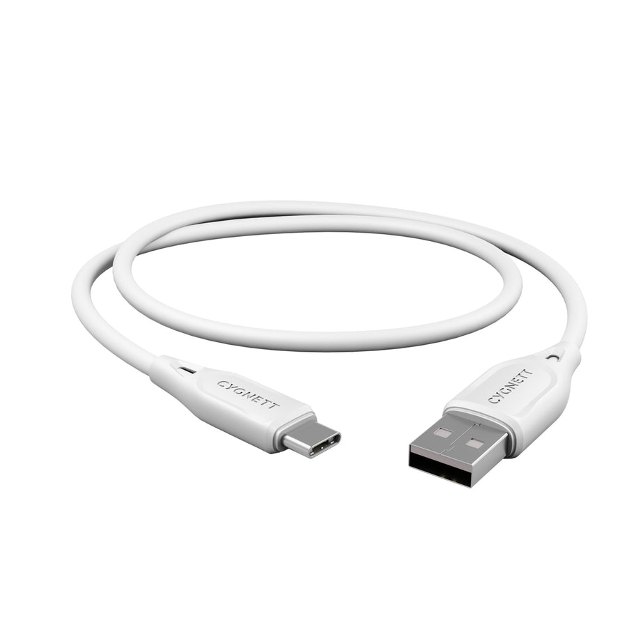 Cygnett Essentials USB-A to USB-C Cable - 1m  - White
