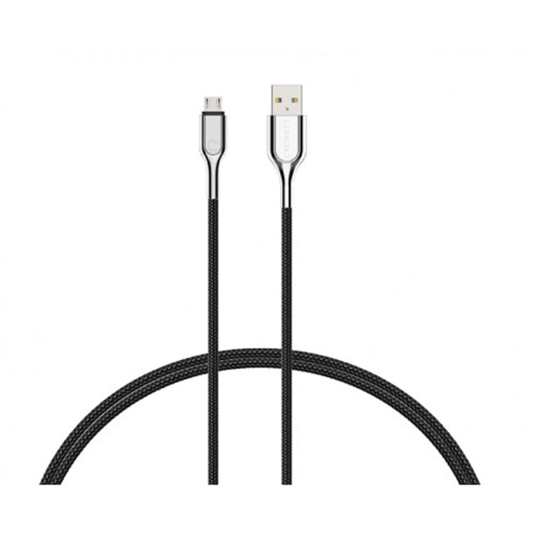 Cygnett Armored 2M Micro to USB-A Cable - Black