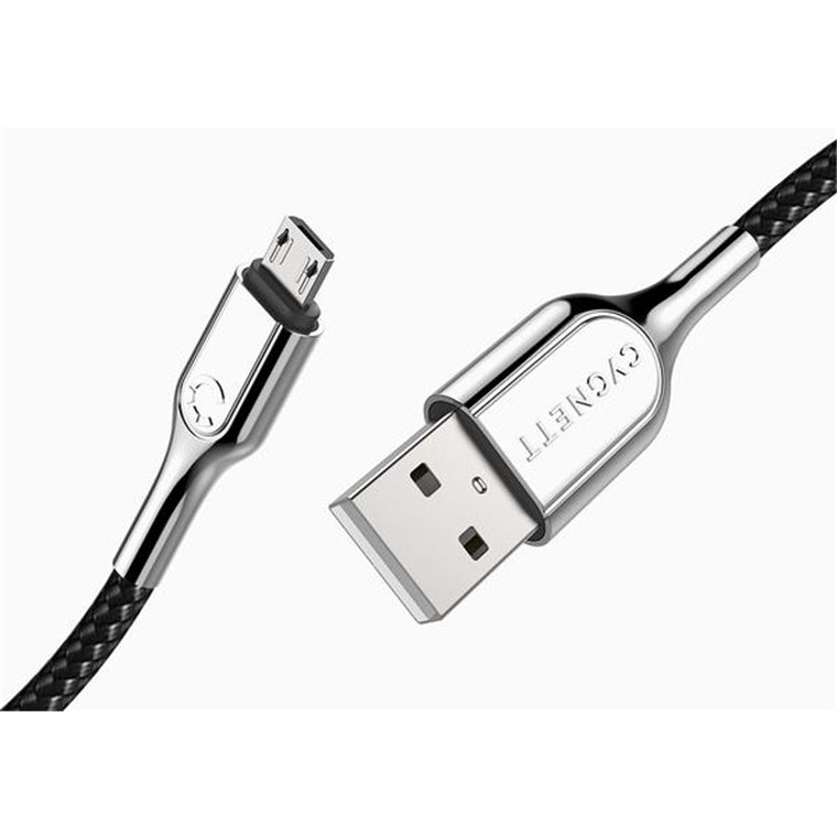 Cygnett Armored 2M Micro to USB-A Cable - Black