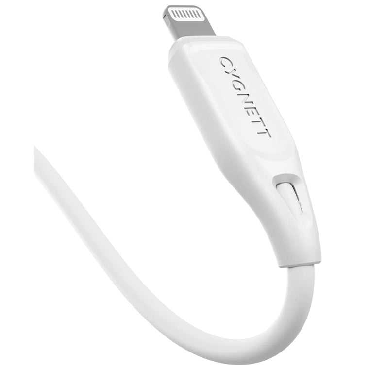 Cygnett Essentials USB-A to Lightning Cable - 1m - White