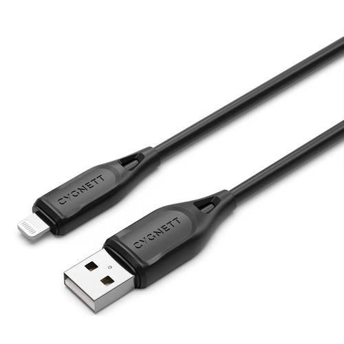 Cygnett Essentials USB-A to Lightning Cable - 2m - Black